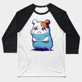 Crying Sad Hamster Baseball T-Shirt